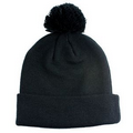 12" Knit Hat Beanie black